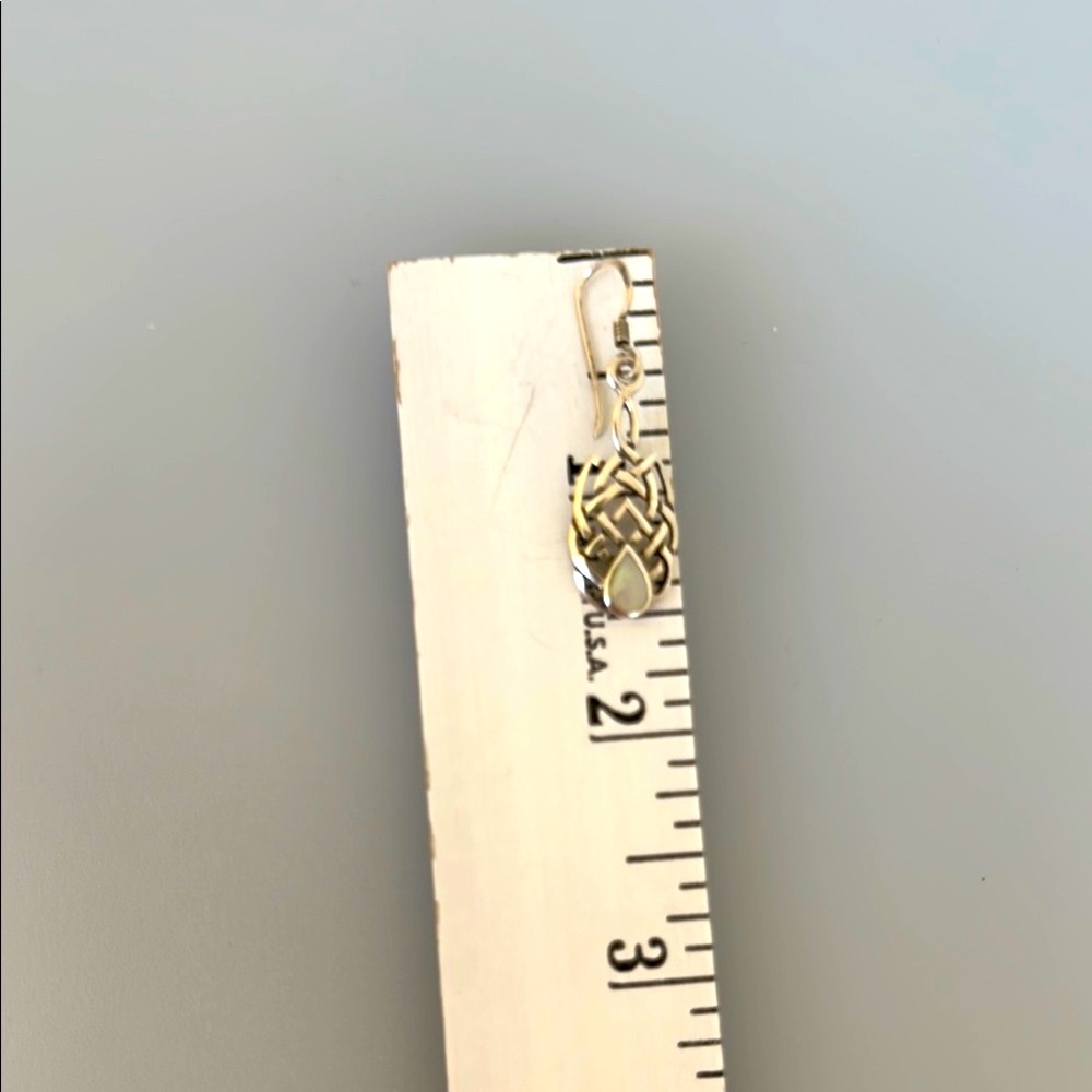 925 silver shell Intricate Silver Filigree Earrings - Picture 7 of 7